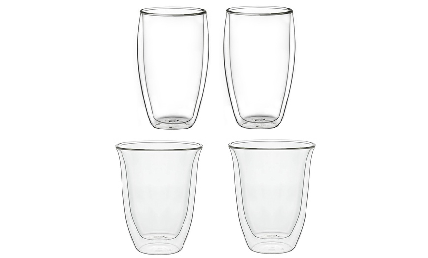 Image 2: Coffret cadeau avec 4 ou 6 verres à double paroi de la marque Creano