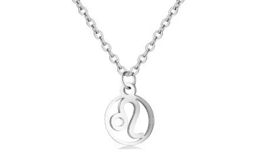 Collier astrologique en acier inoxydable, doré ou argent