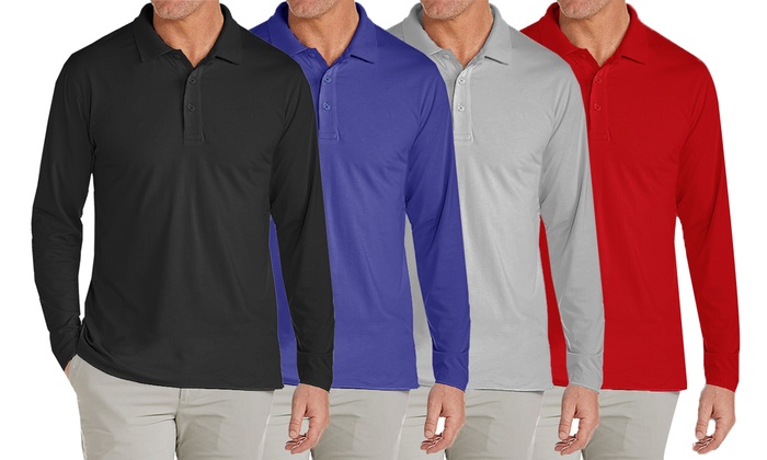 dri fit school uniform polo shirts long sleeve