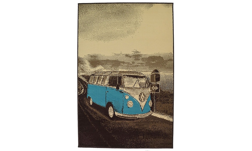 Image 4: Retro Camper van Rugs - 7 Colours
