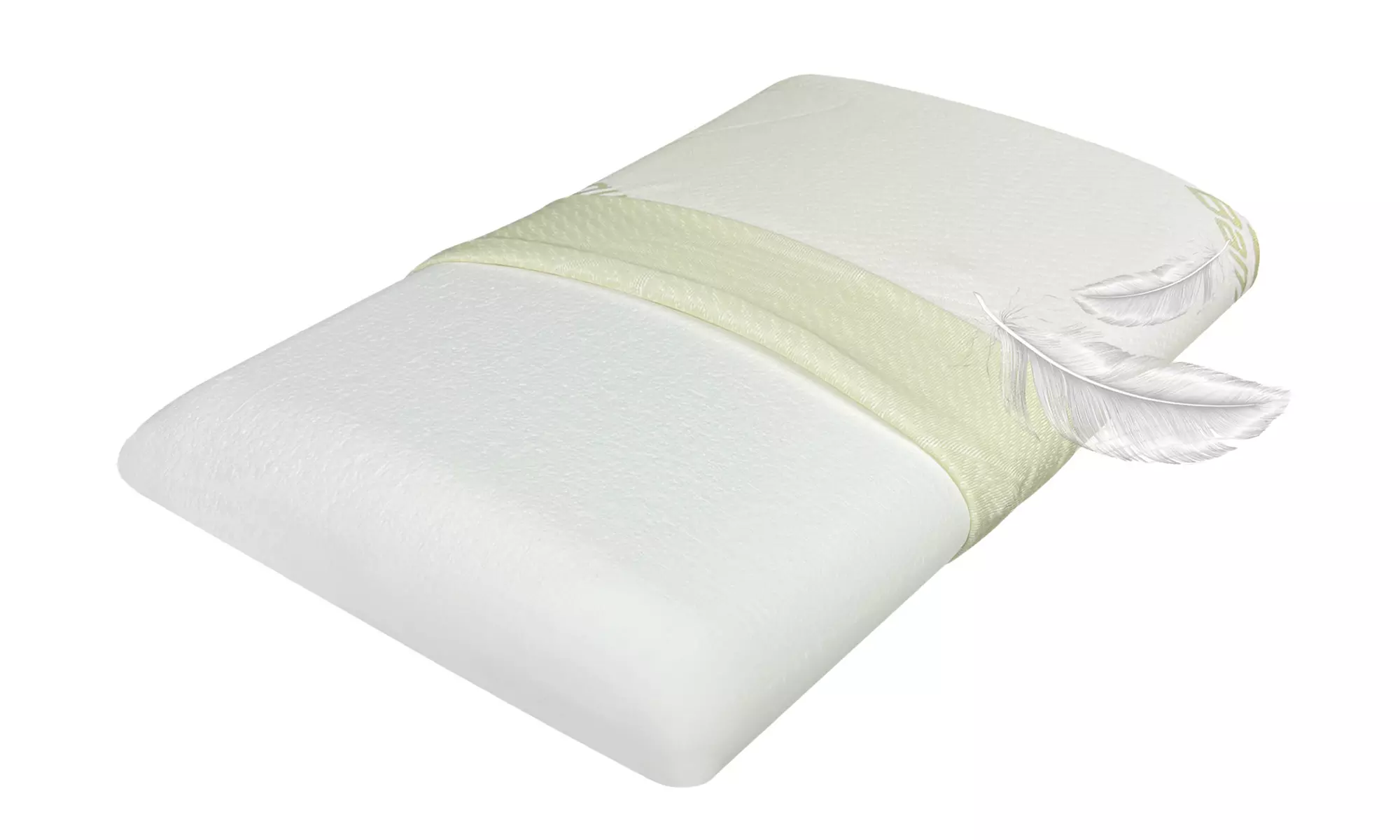 2er-Set Memory-Schaum-Kissen mit Bambus-Beschichtung