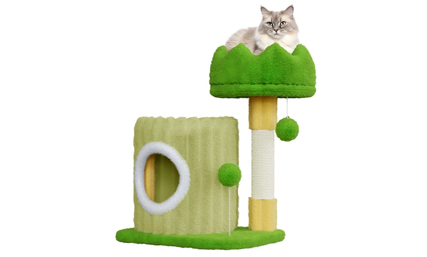 Image 2: Katzenbaum mit Turm und Spiel