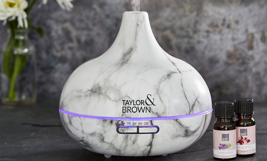 Image 11: Marble-Effect Diffuser with Oils