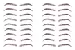 9 paires d'autocollants pour sourcils 4D effet poil tatouage imperméable, 2 modèles au choix - Image 4