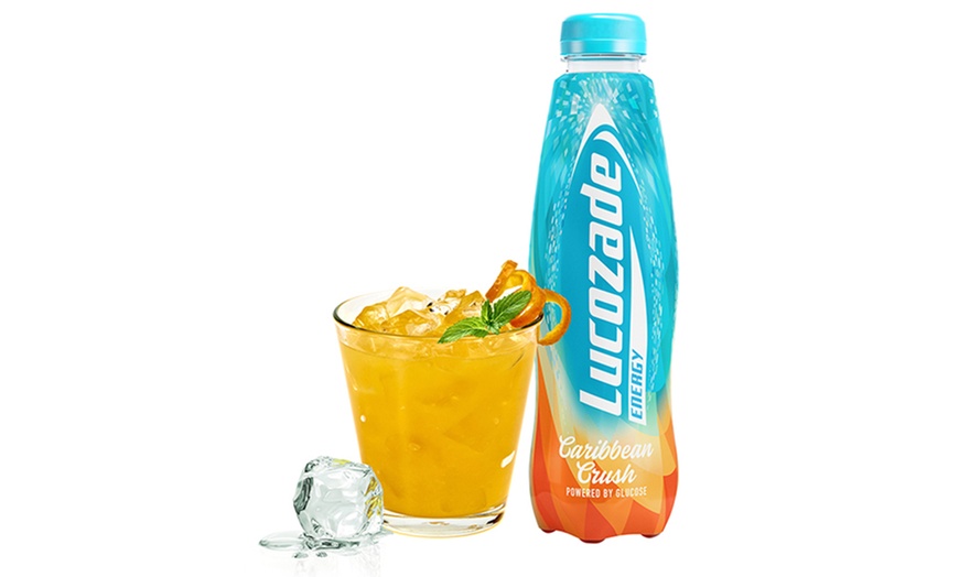 Image 28: Lucozade Energy Flavoured Sparkling Drink 380ml 24-Pack