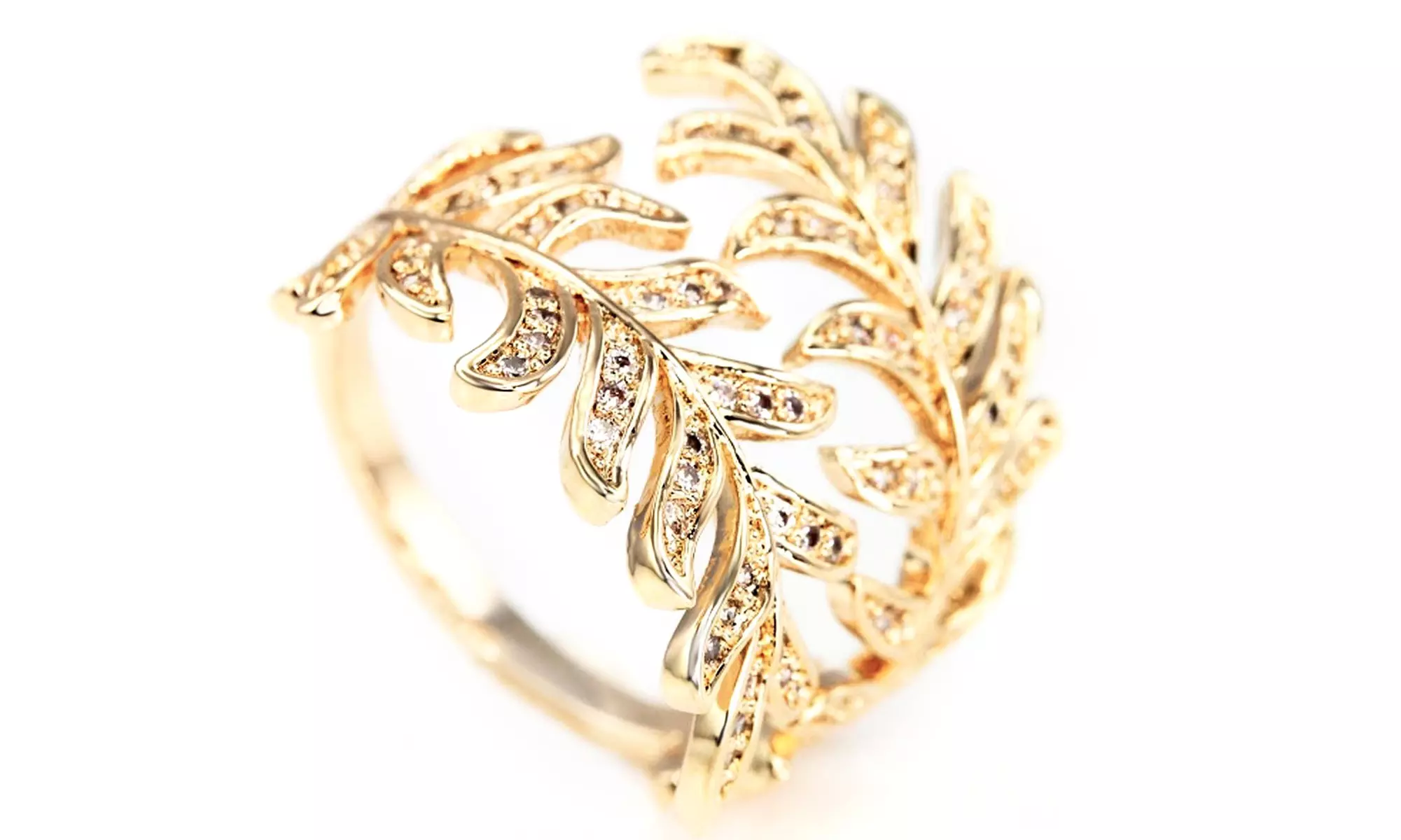 Bagues en cristaux Swarovski ® ornés d'un placage en or 18k