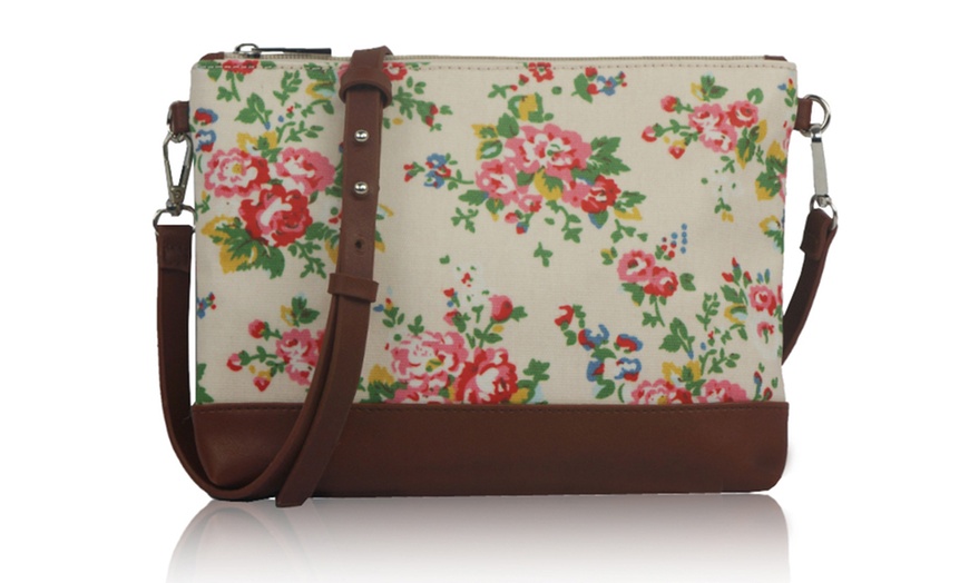 Image 10:  Printed Canvas Cross-Body Bags