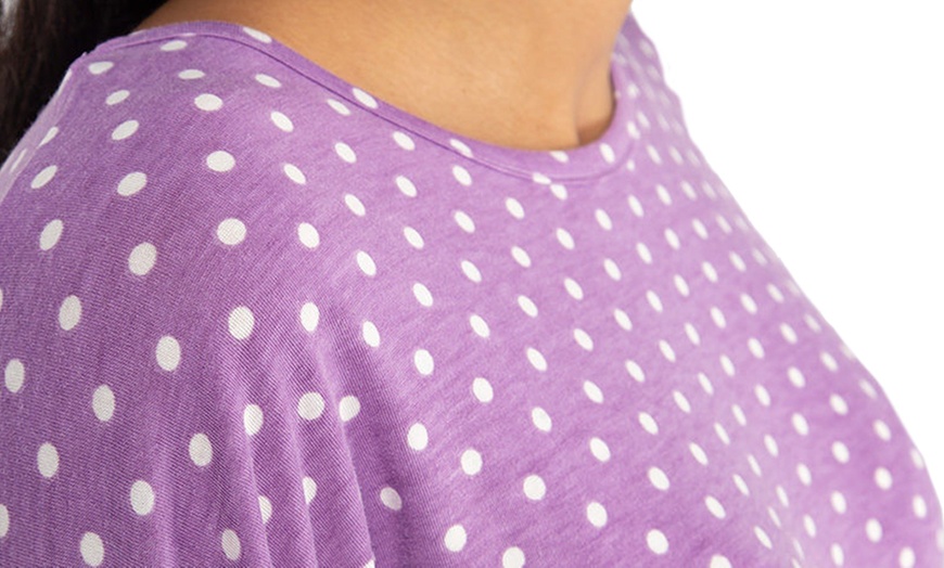 Image 3: Women's Polka Dot Long Sleeve Top