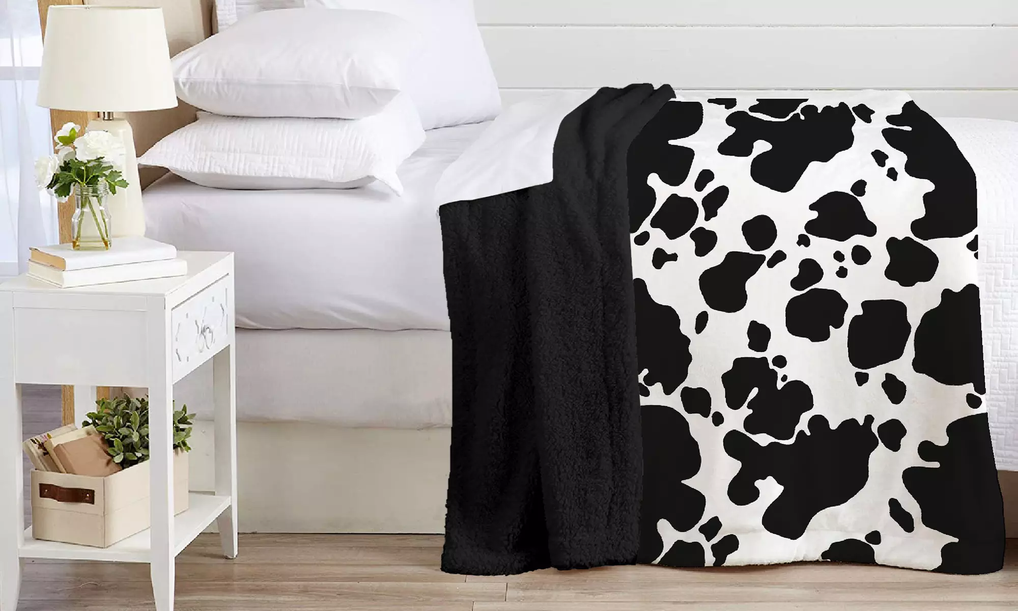 Morbida e calda coperta in sherpa