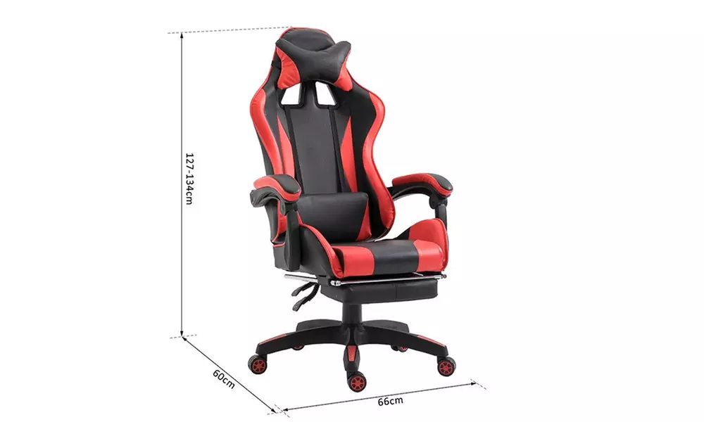 Sedia ufficio Gaming Azrace con poggiapiedi