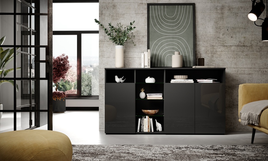 Image 5: Credenza Clark con luci LED