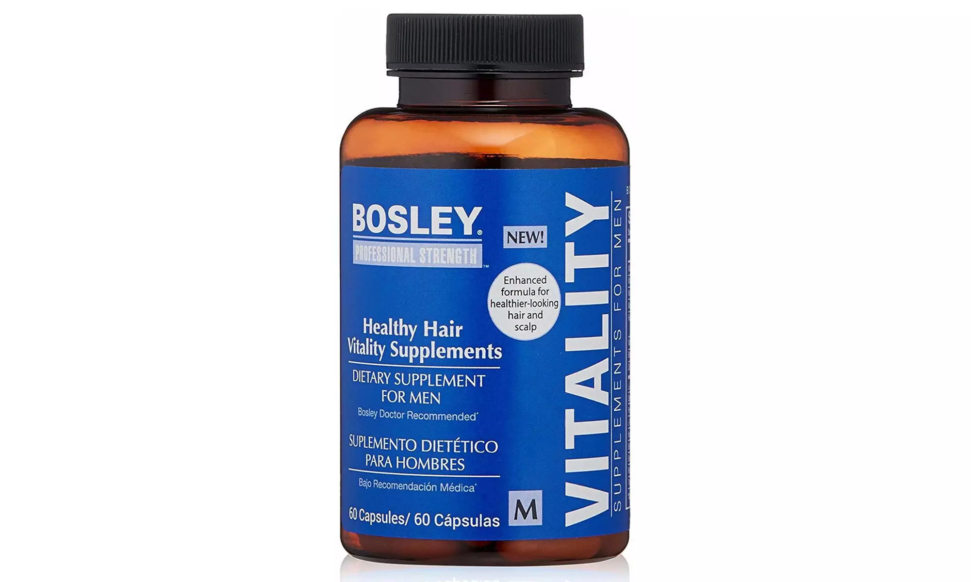 Bosley Professional Strength Hair Supplement for Men (60 Capsules) - Primary Image