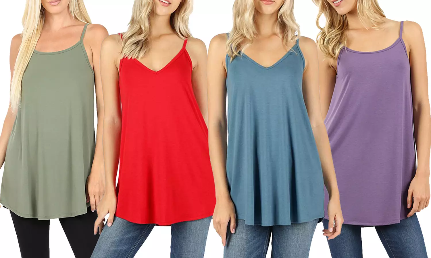 Haute Edition Women's Reversible Two-Way Cami Tank - Primary Image