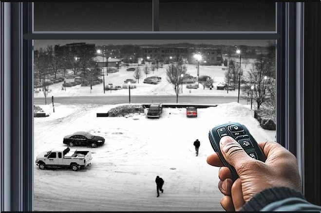 Remote starter installation with extended range features