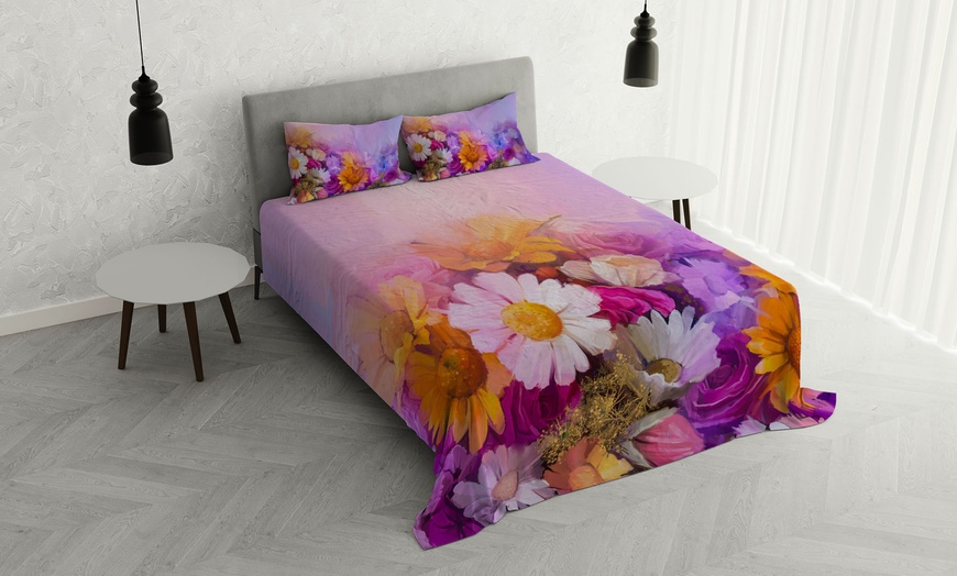 Image 11: Parure letto matrimoniale Sogni d'Autore in 100% cotone Made in Italy