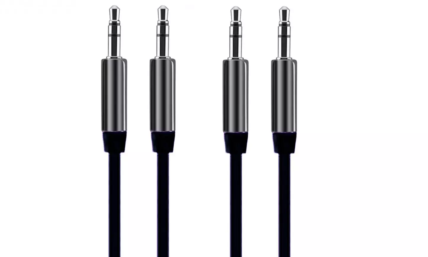 6ft. Auxiliary Cable 3.5mm Flat Wire (2-Pack) - Second Medium