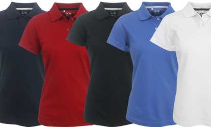 image for Adidas Women's 3-Stripe ClimaLite Solid Polo Shirt