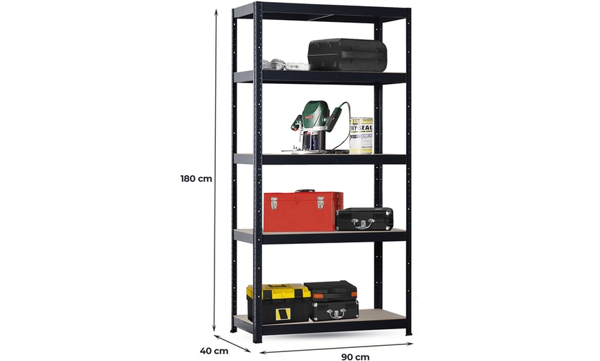 Image 13: Set di 2 scaffali in metallo