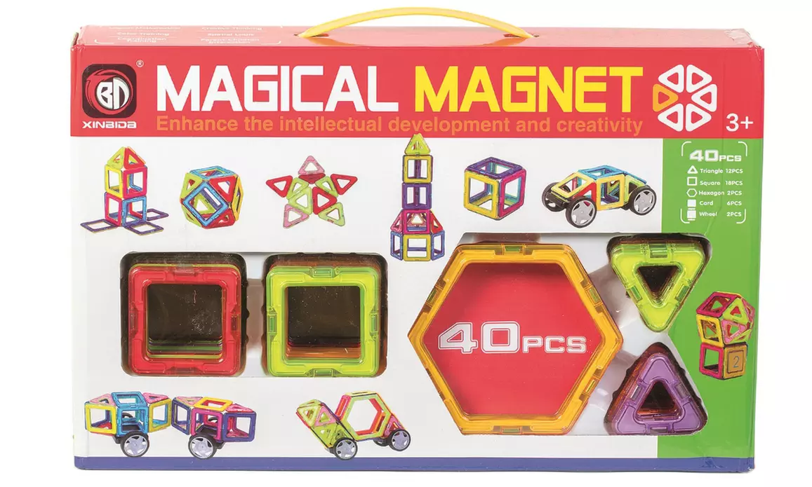 Jeu créatif de construction - formes magnétiques pour les enfants - Second Medium