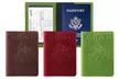 3:Pack RFID Multi-function Passport Holder with CDC Vaccination Card Slot  - Second Medium
