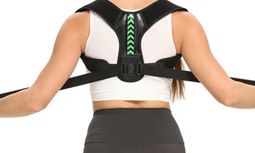 Image 6: Unisex Back Shoulder Posture Corrector Belt 