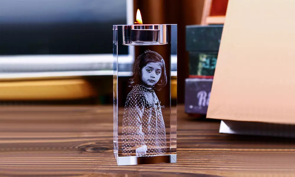 One or Two Pieces of Custom Crystal Candle Holder