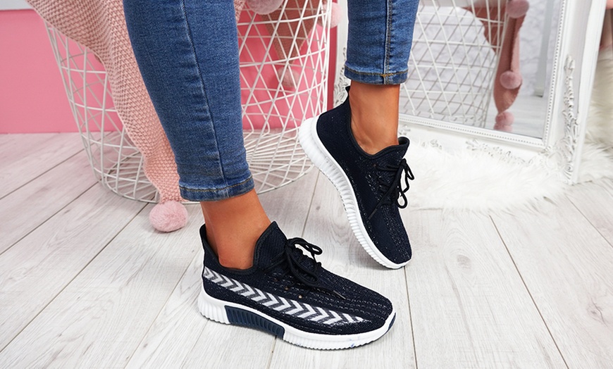 Image 20: Lace-Up Chunky Sole Trainers