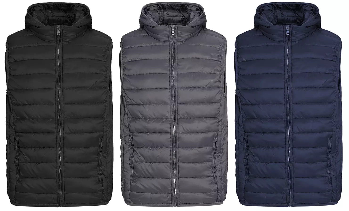 Verno Men's Lightweight Puffer Vest (S-2XL) - Primary Image