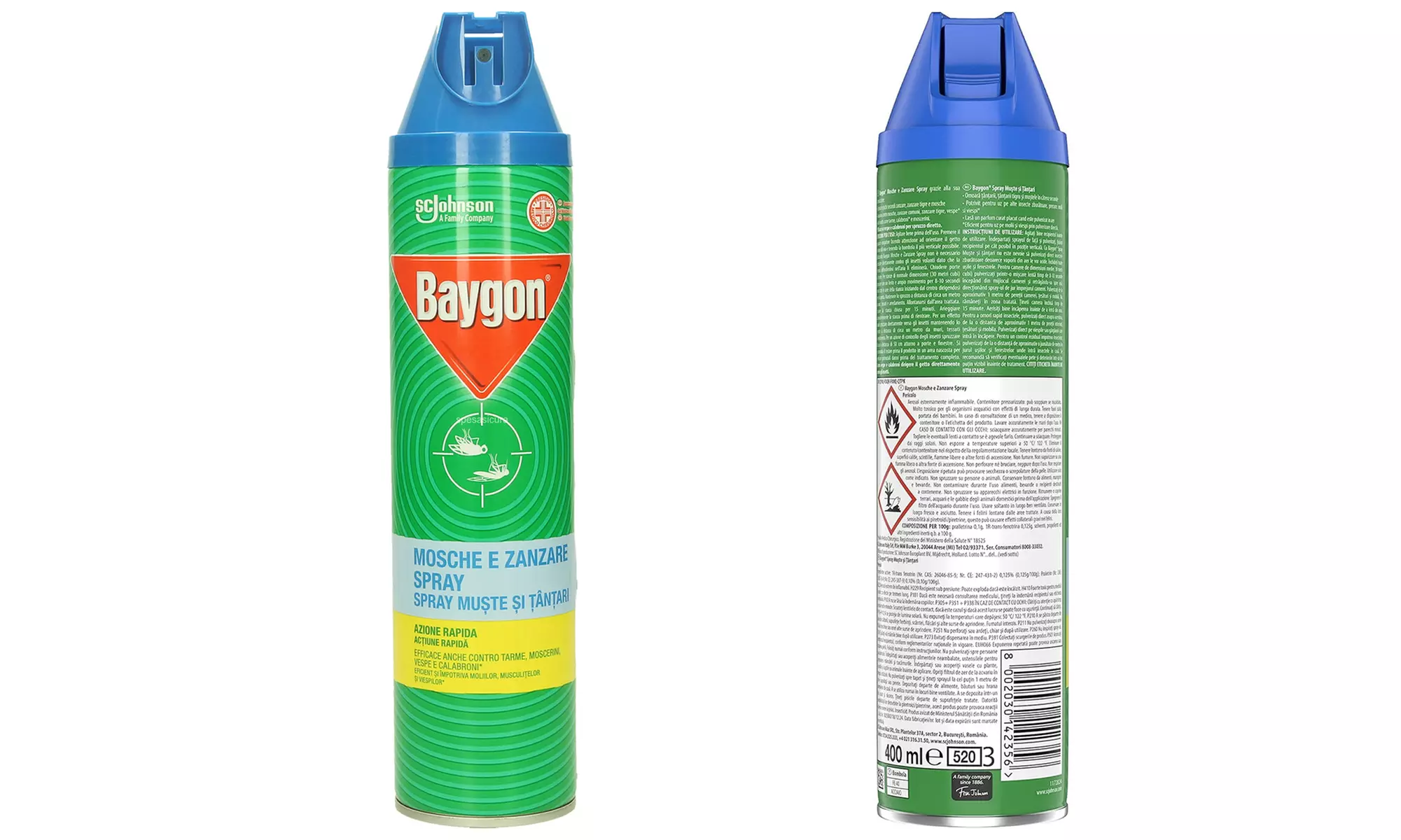 3, 6 o 12 spray antizanzare e mosche Baygon