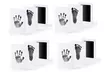 1x, 2x oder 4x Tintenfreies Baby-Hand- oder Fußabdruck Erinnerung-Set - Second Medium