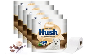  40 or 80 Rolls of Hush Shea Butter Three-Ply Toilet Paper 