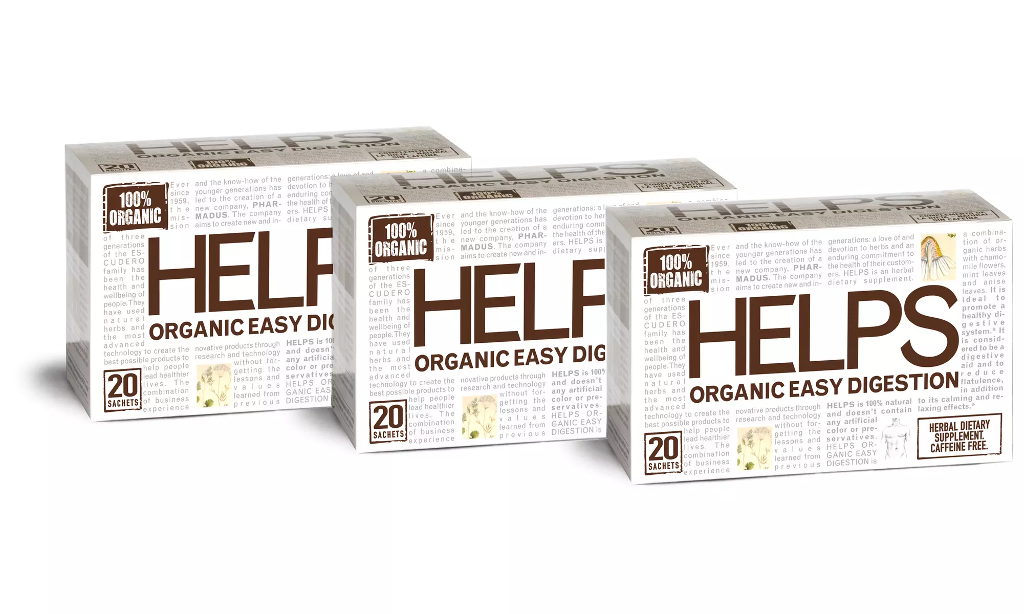 Helps Organic Easy Digestion Tea (60 Ct.) - Primary Image