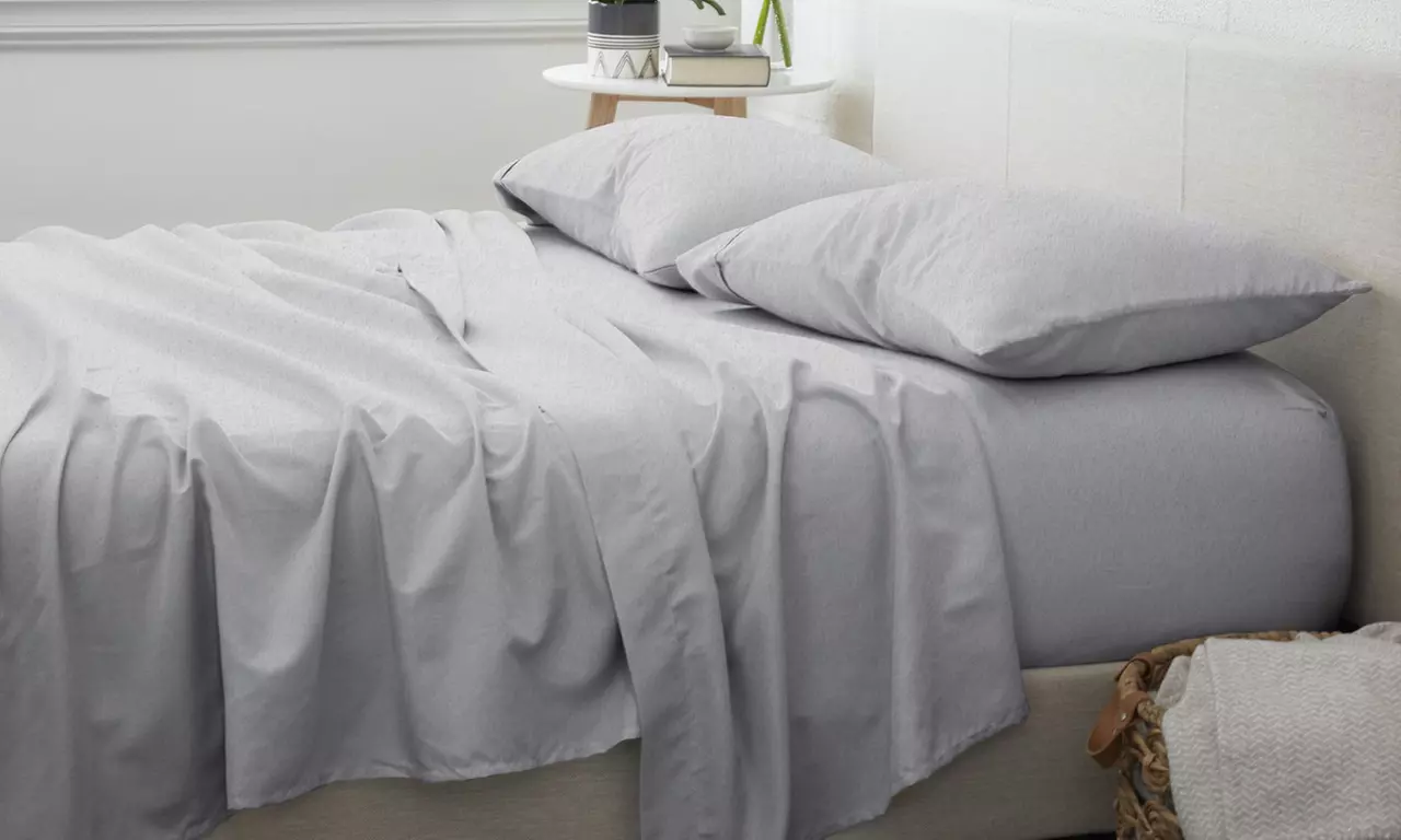 Home Collection Premium 4 Piece Ultra Soft Flannel Bed Sheet Set