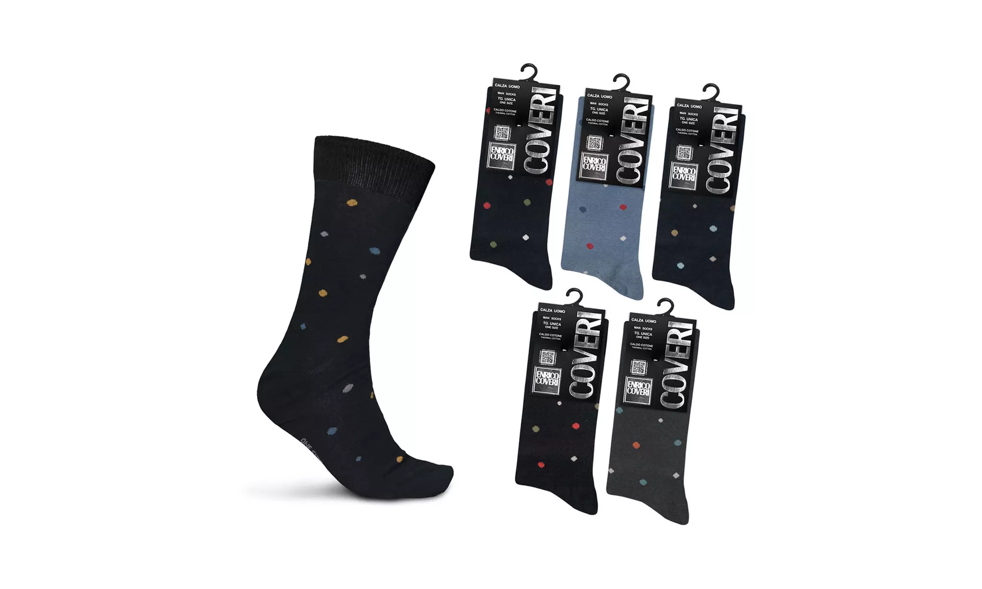 Pack di 6 paia di calze da uomo Enrico Coveri