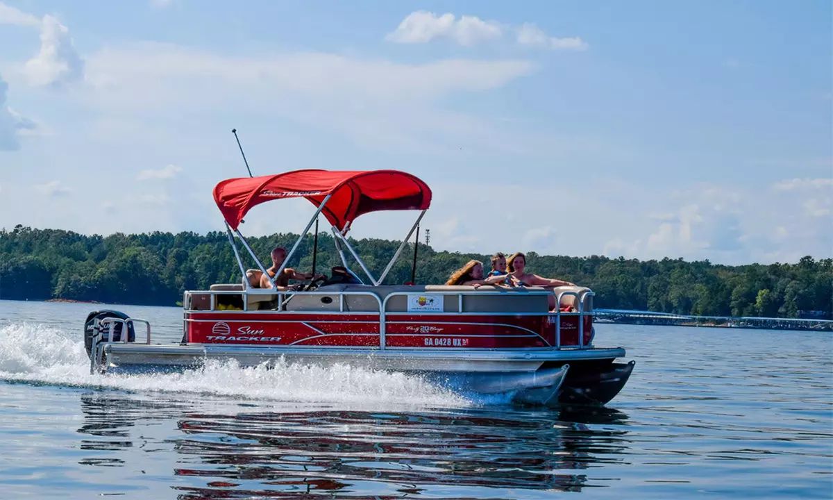 Weekday(Monday-Thursday) 1/2 Day 20-Foot or 18-Foot Runabout Rental from Paradise Rental Boats (Up to 20% Off) - Second Medium