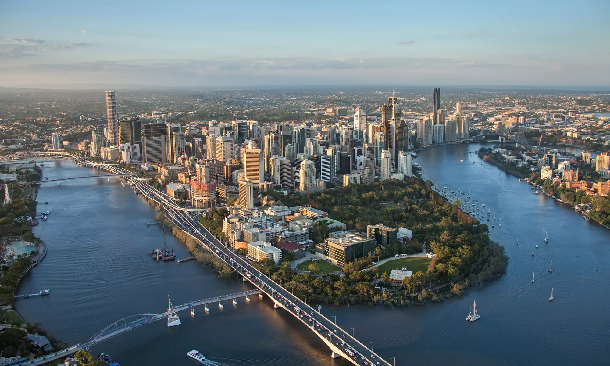 Scenic Brisbane CBD Flight for 1, 2, or 3 Or Twilight Flight for 2