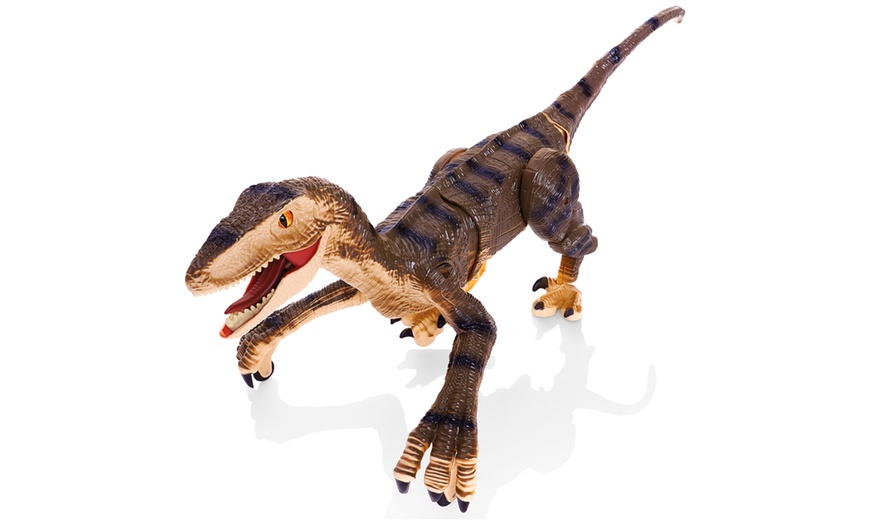 Image 2: Remote Control Walking Raptor Dinosaur