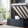 Image 26: DS Living Elara Winged Panel Bed With Ottoman Gas Lift