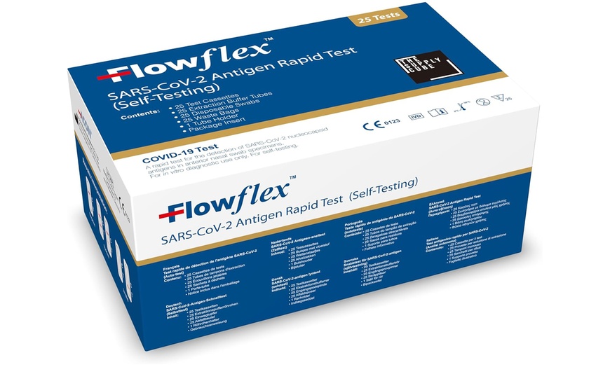 Image 2: Flowflex Antigen Rapid Lateral Flow COVID-19 Home Testing Kit