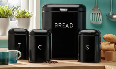 Set contenitori retrò per la cucina, disponibili in 2 tipologie e 3 colori