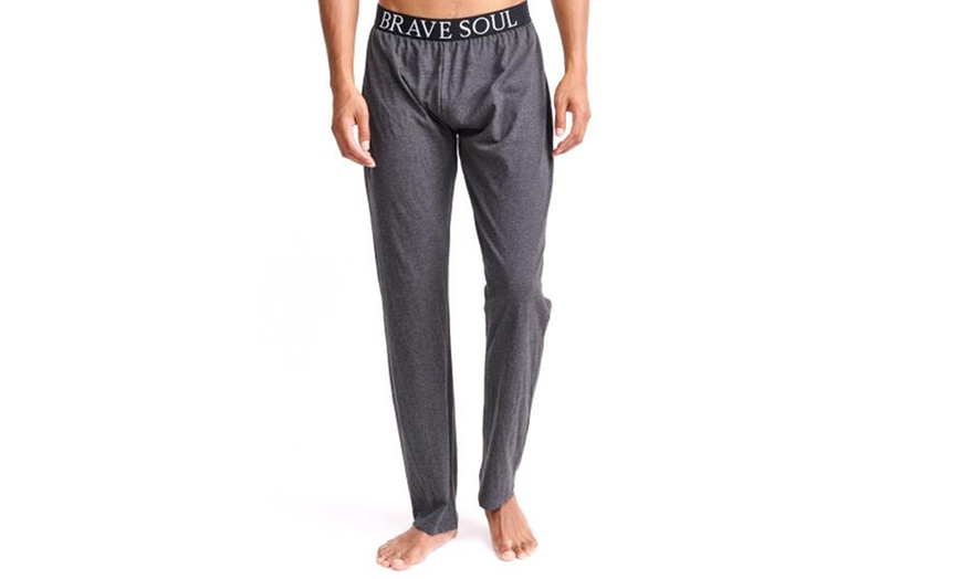 Image 3: Brave Soul Men's Lounge Trousers