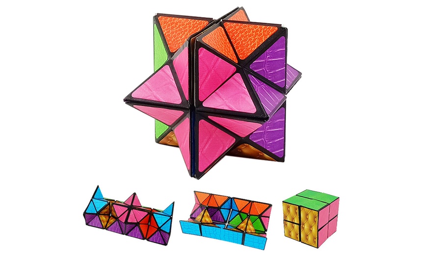 Image 3: Two Pieces Infinity Stress Relief Puzzle Cube