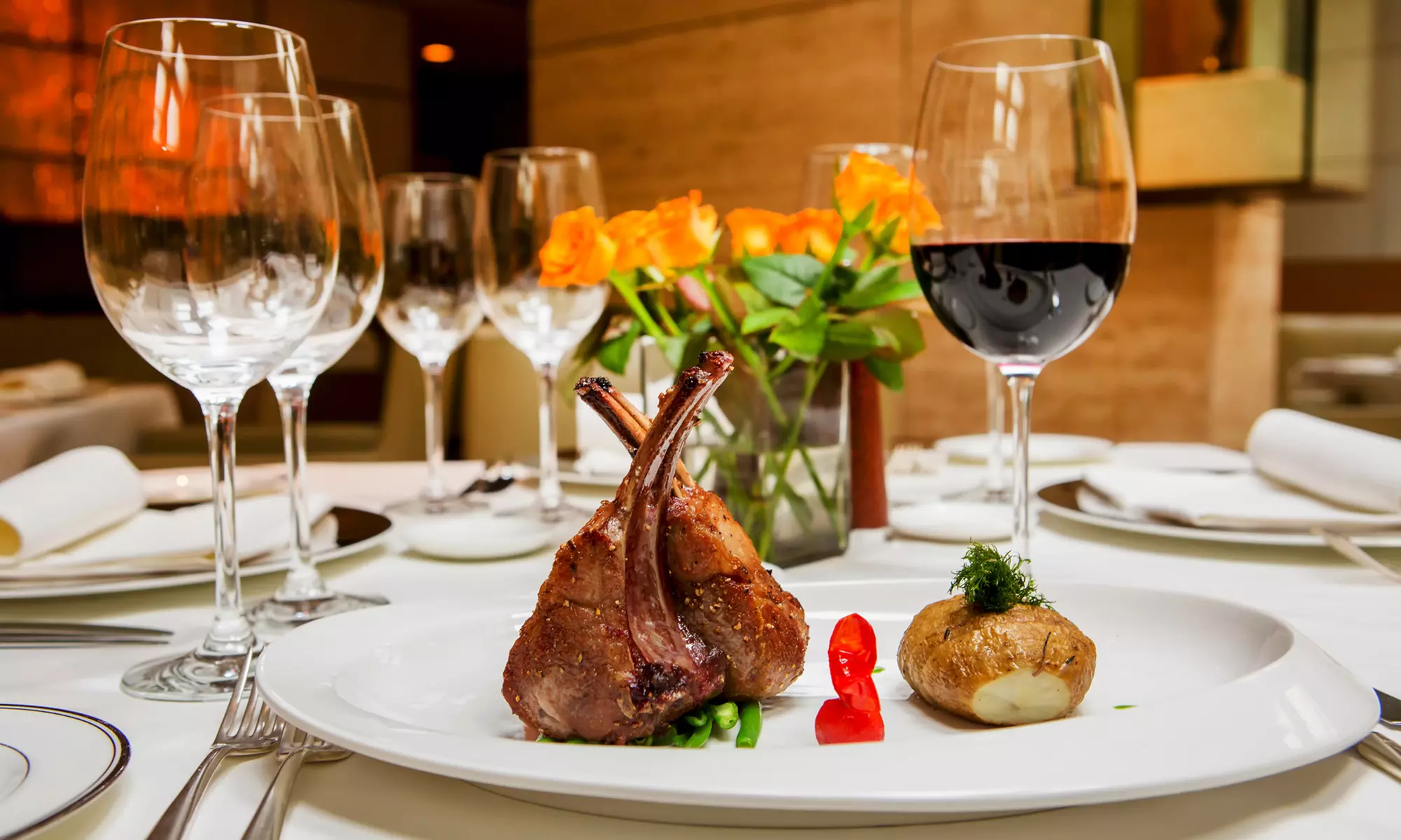 Two-Course Sunday Roast with Wine for Two or Four at Hampton by Hilton Humberside Airport - Primary Image