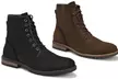Jachs Men's Dylan Leather and Canvas Boots (Size 8.5) - Second Medium
