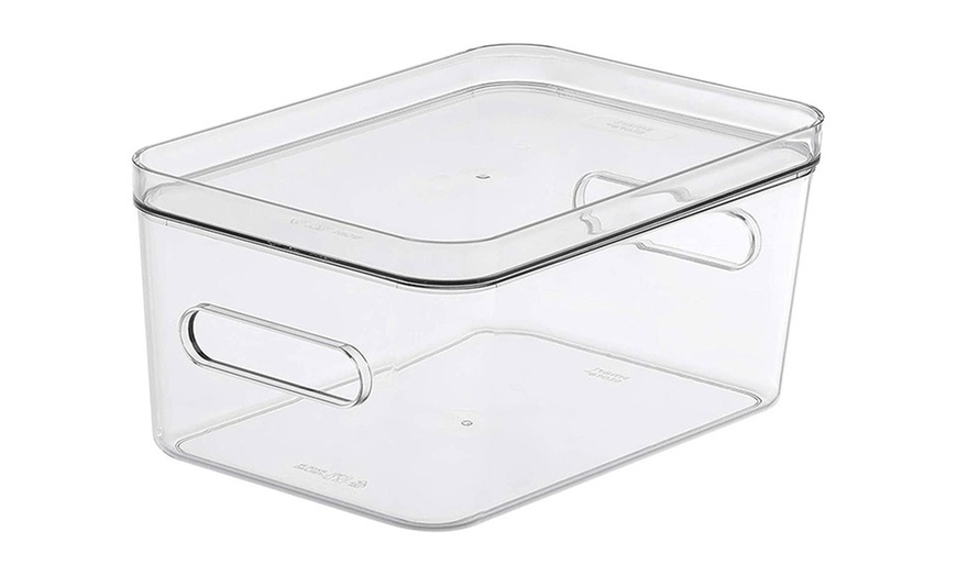 Image 12: Up To Five Clear Storage Boxes with Lids