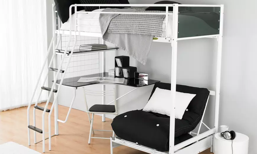 Image 3: Cosmic Bunk Bed, Futon and Desk