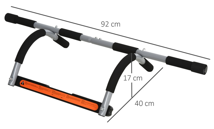 Image 2: HomCom Pull-Up Bar