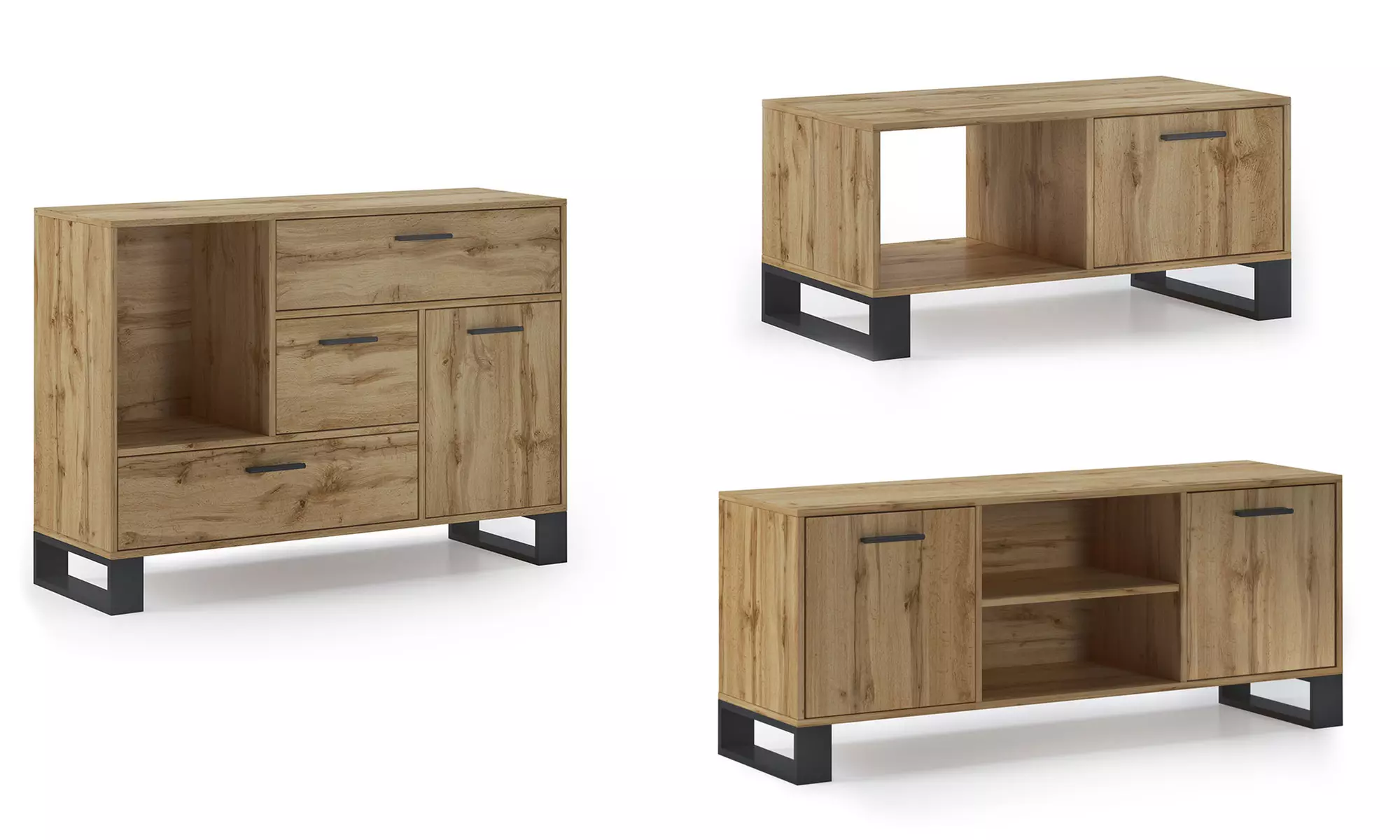 Ensemble de meubles de style industriel