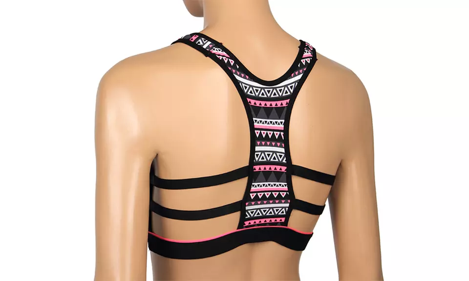 Women's Assorted Racerback Sports Bras (6-Pack) - Second Medium