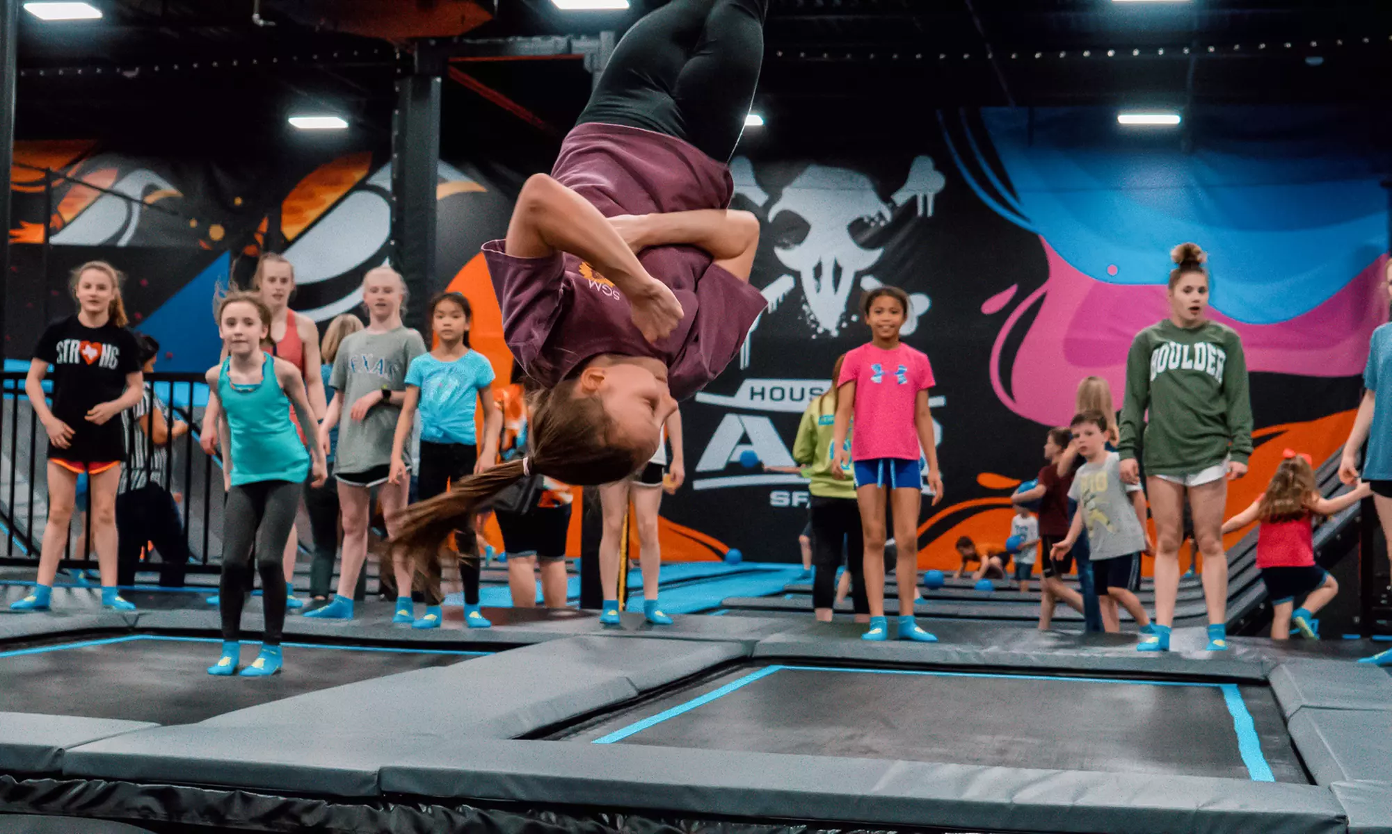 60-Minute Trampoline Jump Session with socks at House Of Air Crowley (Up to 42% Off). Four Options Available. - Primary Image